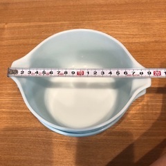 Pyrex オールドパイレックス　バタープリント　キャセロール　ブルーの画像