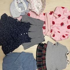 女の子80〜90cmかわいい洋服セットの画像