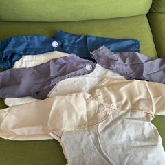 3枚組長袖食事エプロンの画像