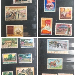 北朝鮮 中国　古い切手の画像
