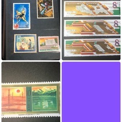北朝鮮 中国　古い切手の画像