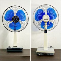 【動作品/美品】三菱電機/扇風機/R35-Y8/COMPACシリーズ/35cm/ブルー羽根/3枚羽根/昭和レトロ家電/レトロインテリア/E0EX0110の画像