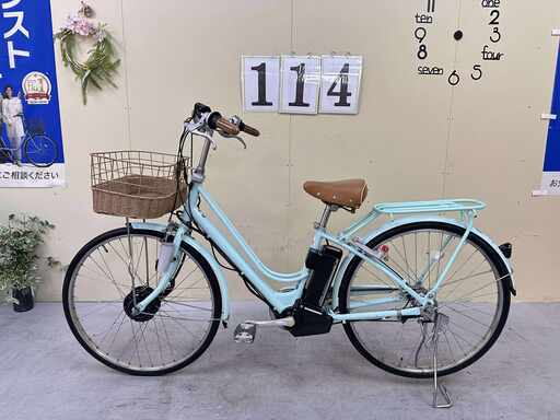 114整備済新基準Bridgestone 電動アシスト 自転車26インチ中古車