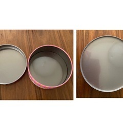 かわいい空き缶2個　小物入れに…の画像