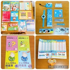2024年度 【小学2年生】 こどもちゃれんじ チャレンジタッチ 進研ゼミ 小学講座 未使用 問題集1年分 国語算数ワーク＆テスト100点問題集 ドリル 九九 おもちゃ 小物 まとめ売りの画像
