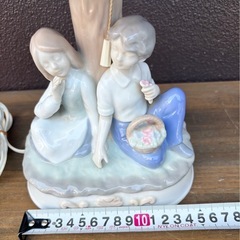 BELLWOOD 陶器 シェードランプ アンティーク調 ロココ調の画像