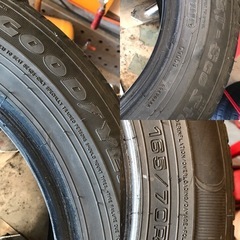 転がし用グッドイヤーGTエコステージ165/70R14 四本の画像