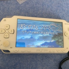 PSP本体（PSP1000）とソフトの画像