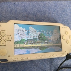 PSP本体（PSP1000）とソフトの画像