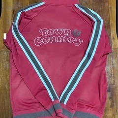 00s Town & Country 赤 トラックジャケットY2Kの画像