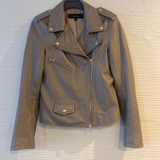 ★お値下げ★allurevile 羊革 ライダースジャケット　グレージュ