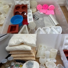 大量】キャンドル作りセット　ソイワックス　ジェルワックス　キャンドル芯　モールド 大量】キャンドル作りセット ソイワックス ジェルワックス キャンドル