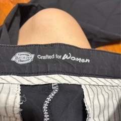 Dickies 女性用 チノパン ブラックの画像