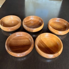 【新品未使用】シャディ ナチュラルウッド サラダボウルセット 天然木製食器セット の画像