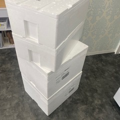 発砲スチロール 箱 クーラーボックス 蓋付き  の画像