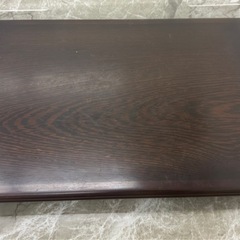 木製花瓶台 ダークブラウンの画像