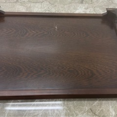 木製花瓶台 ダークブラウンの画像