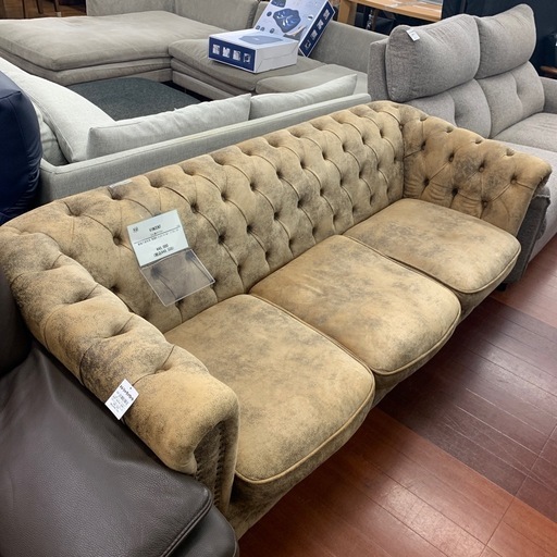 【軽トラ無料貸し出し】【VINCENT】【3人掛けソファー】【トレファク所沢店】