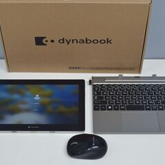 中古良品 10.1型2in1デタッチャブルPC 東芝 P1-K1VP-TG Windows11+office フラッシュメモリ128GB Celeron N4020/メモリ4GB/webカメラ/無線の画像