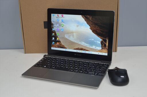 中古良品 10.1型2in1デタッチャブルPC 東芝 P1-K1VP-TG Windows11+office フラッシュメモリ128GB Celeron N4020/メモリ4GB/webカメラ/無線