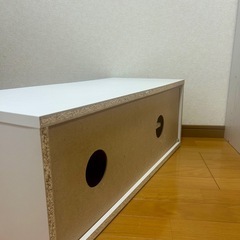 ホワイト テレビ台 収納付き ローボード ニトリの画像