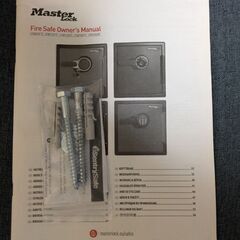 Master Lock (マスターロック) 金庫 家庭用 UL規格 1時間 耐火 耐水 22.8L A4 テンキー トレイ ブラック LFW082FTC　の画像