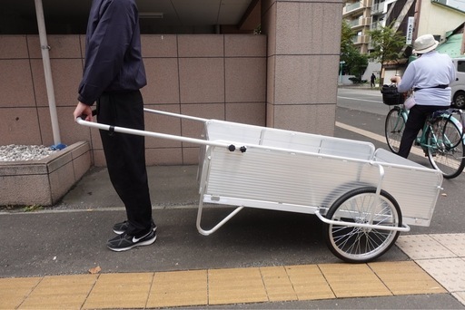 リヤカー　会議用テーブル　積載可能サイズ