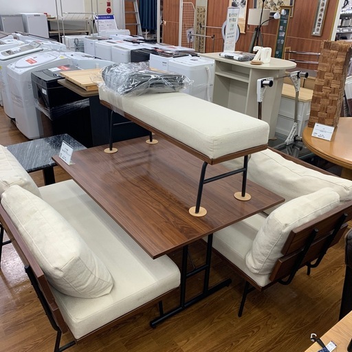 【軽トラ無料貸し出し】【シギヤマ家具】【ダイニング4点セット】【トレファク所沢店】