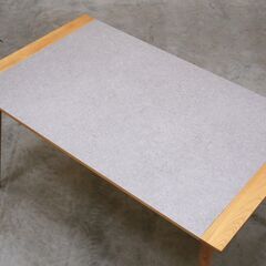 ≪yt2068ジ≫ 美品 AZUMAYA/東谷 form ダイニングテーブル F6-114 幅136cm 奥行80cm 石材調/モルタル調/おしゃれ/モダン/中古家具/宮城県仙台市 71005-10の画像