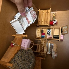 ミニチュア家具　寝室の画像