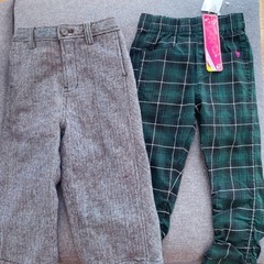 （日程調整中）【同時引取で0円】秋冬物　100cm子供服 a.v.vコート　新品レギンス　ズボン　マイメロトレーナーの画像