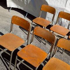 小学校の椅子☆10客☆大人もちょうどいいサイズ 身長166～179cm用☆DAIICHI 集会 イベント 【おまとめ2万円以上購入で送料＆設置無料★熊本限定/離島不可】の画像