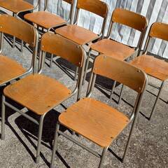 小学校の椅子☆10客☆大人もちょうどいいサイズ 身長166～179cm用☆DAIICHI 集会 イベント 【おまとめ2万円以上購入で送料＆設置無料★熊本限定/離島不可】の画像