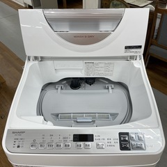 R229 ☀️ ジモティー限定特別価格！ SHARP 洗濯乾燥機 （洗濯：5.5㎏ 乾燥：3.5㎏）20年製 ES-TX5D ⭐ 動作確認済 ⭐ クリーニング済の画像