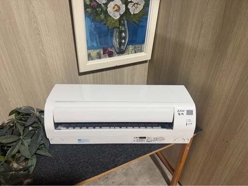 ?激安?❗️配送•設置?❗️♻️処分撤去♻️2019年式三菱エアコン6畳〜8畳用 MSZ-GV22  室外機あり　リモコン付き