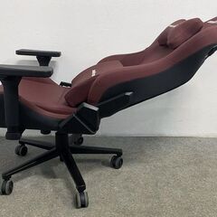 Andaseat Kaiser Frontier ゲーミングチェア DuraXtraレザー 160度リクライニング マロン アンダーシート 中古家具 店頭引取歓迎 R10131の画像