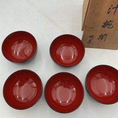 漆塗り 椀揃の画像