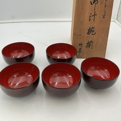 漆塗り 椀揃の画像