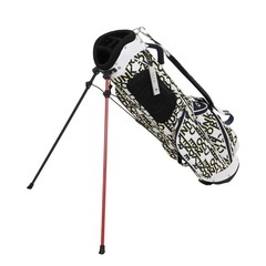 【新品】クランク（CLUNK） ゴルフ キャディバッグ スタンド式 7型 4分割 軽量 撥水 CL5MNC10 WHT （ホワイト/ＦＦ/Men's）の画像