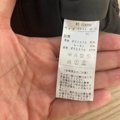 式服スカートブラックの画像