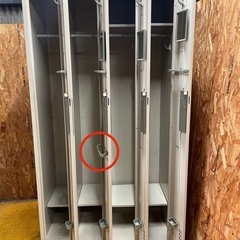C(7574) ウチダ ４人用 ロッカー 更衣ロッカー W900H515D1790 オフィス用 UCHIDA 中古 直接引き取りも歓迎大阪の画像