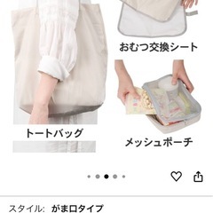 新品未使用　マザーズバッグの画像