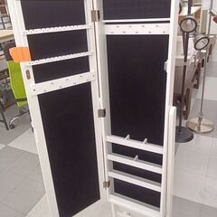 ★リユースのサカイ千葉中央店★  収納付き姿見  H154×D34×W36 クリーニング済み TC4956の画像