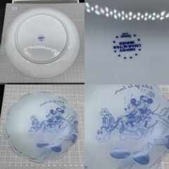 P473未使用保管品　ディズニー プレート6枚　ガラス陶器 パーティーセット Disney ミッキーミニー　大皿中皿銘々皿　株式会社サンゴーの画像