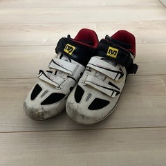 ロードバイク　ヘルメット　おまけビンディングシューズの画像