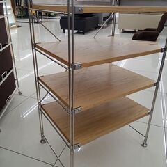★リユースのサカイ日立店★HJ8018  ラック ナチュラルブラウン H120×D40×W56.5 クリーニング済み の画像