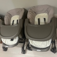 【双子】ハイローチェア　Combi【2台】の画像