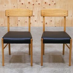 ≪yt2069ジ≫ [2脚セット] ① 美品 AZUMAYA/東谷 form ダイニングチェア F7-130 合皮張り 別売りスエード調カバー付属 おしゃれ/モダン/中古家具/宮城県仙台市 71005-11の画像