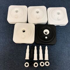 注水型ポールスタンド10個セット SHB0070W ホワイト/ブラック 対応ポールφ22～φ25 ALPHA ポップスタンド・販促什器 のぼり/ポール関連の画像