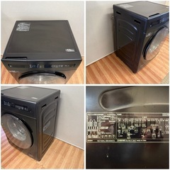 ★美品★ニトリ/10㎏ドラム式電気洗濯乾燥機/ND100KL 1BK/10㎏/ブラック/2024年製の画像